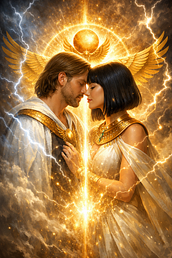 Dieu Rê et Déesse Maât(Râ)