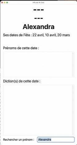 Recherche d'un Prénom