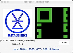Changement de l'heure avec annimation comme la box