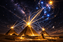Pyramides Frappe la Constellation d'Orion
